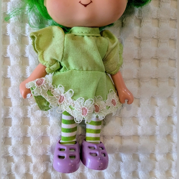 Vintage Lime Chiffon Strawberry Shortcake Kennar Doll With Outfit - Picture 3 of 9